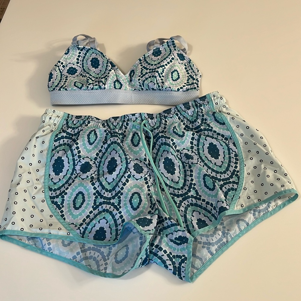 Aerie Pajama Set. XS shorts, Medium Bralette.